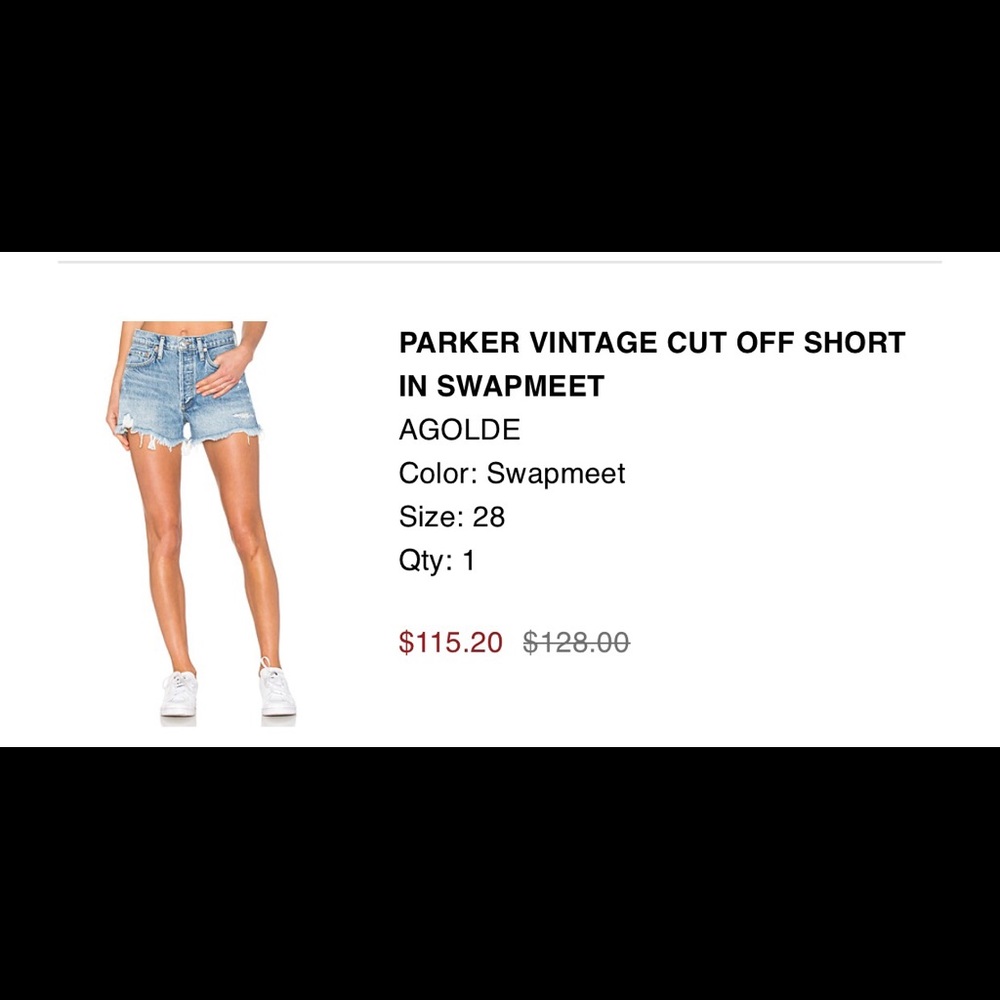 Agolde Jean Shorts
